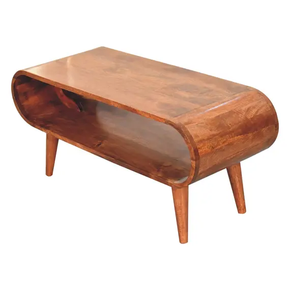 Buy Amaya Nordic Style Honey Caramel Coffee Table, 5 image