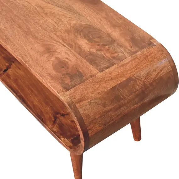Buy Amaya Nordic Style Honey Caramel Coffee Table, 7 image