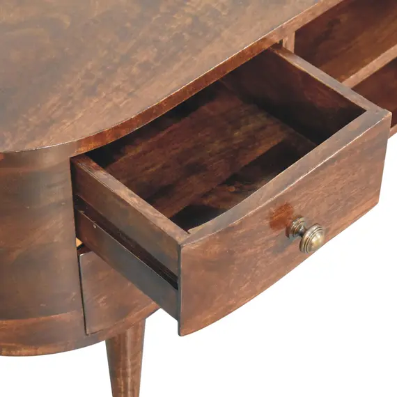 Buy California Walnut Rounded Entertainment Unit, 6 image