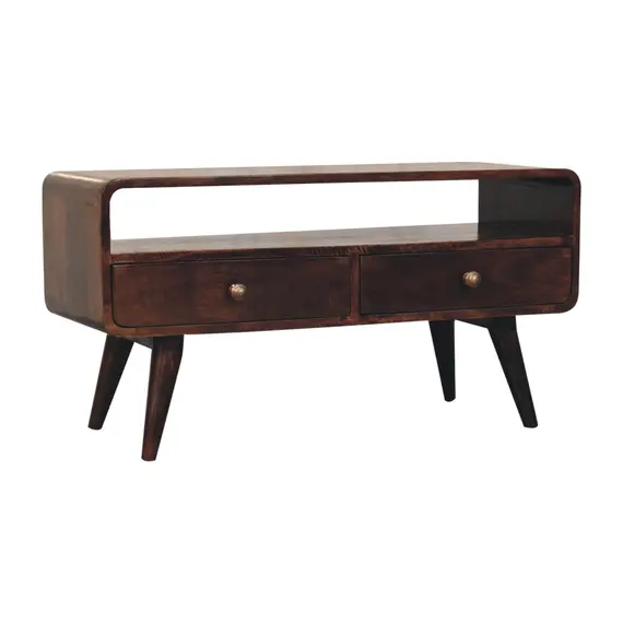 Buy Curved California Walnut Media Unit, 3 image