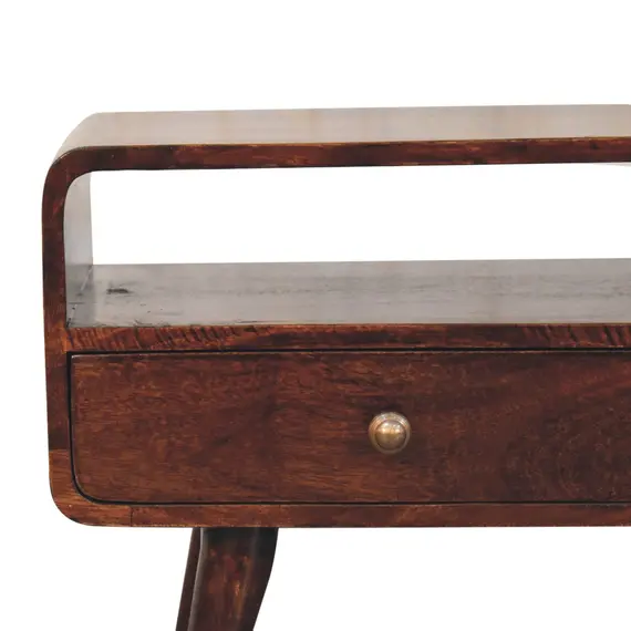 Buy Curved California Walnut Media Unit, 4 image