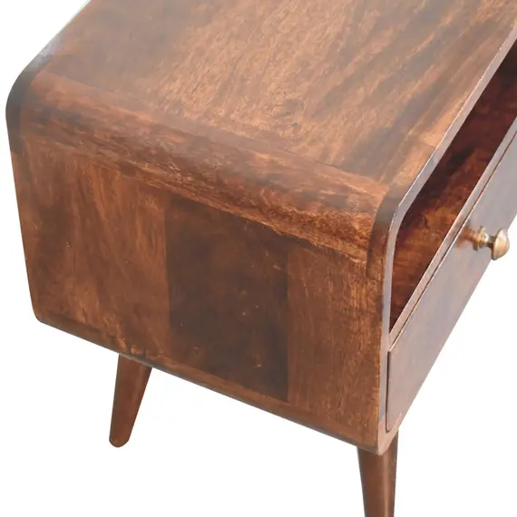 Buy Curved California Walnut Media Unit, 5 image
