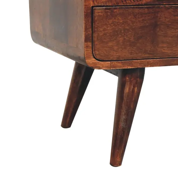 Buy Curved California Walnut Media Unit, 7 image