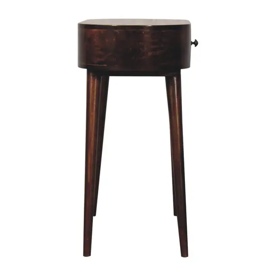 Buy California Walnut Rounded Small Console Table, 8 image