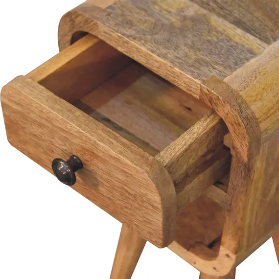Buy Extra Mini Oak-ish Curve Lower Bedside, 6 image