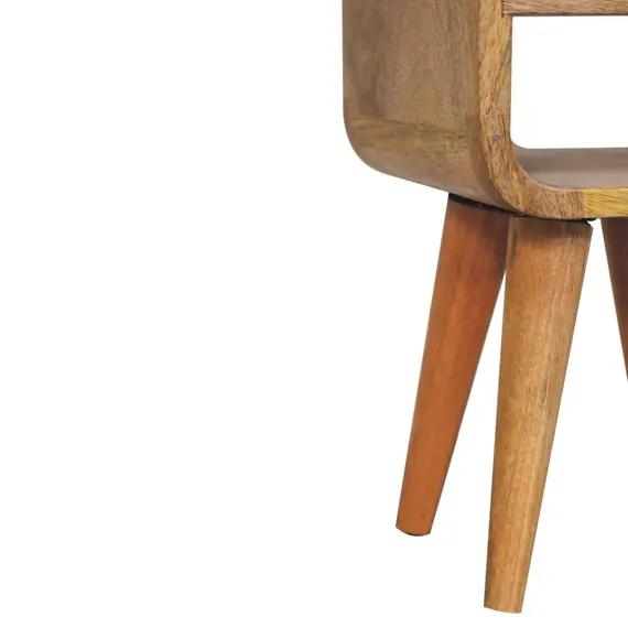 Buy Extra Mini Oak-ish Curve Lower Bedside, 7 image