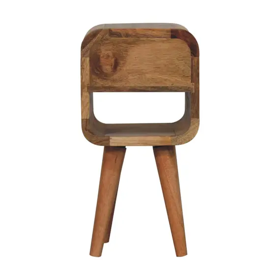 Buy Extra Mini Oak-ish Curve Lower Bedside, 9 image