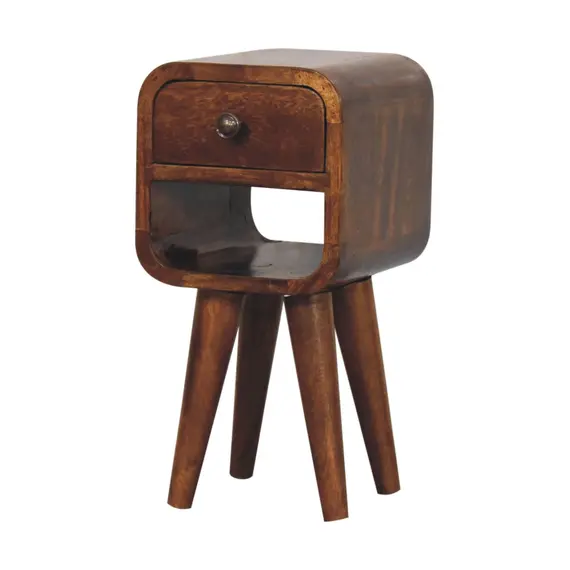 Buy Extra Mini Chestnut Curve Lower Bedside, 2 image