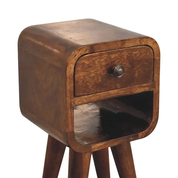 Buy Extra Mini Chestnut Curve Lower Bedside, 5 image
