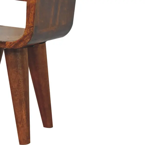 Buy Extra Mini Chestnut Curve Lower Bedside, 7 image