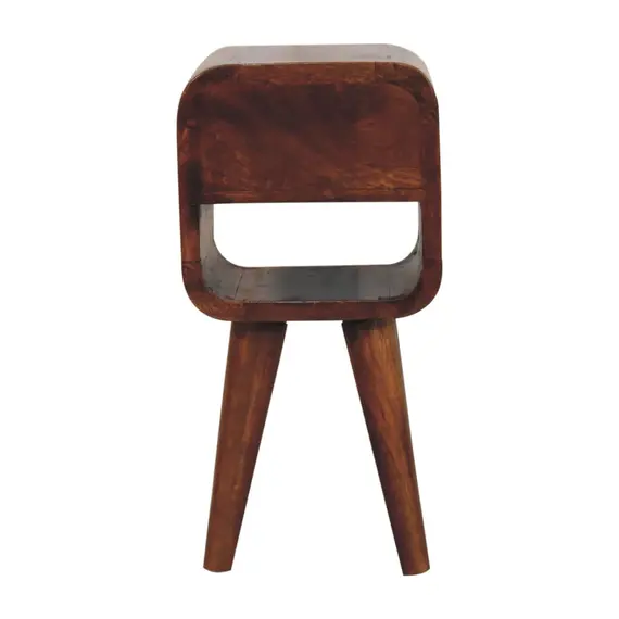 Buy Extra Mini Chestnut Curve Lower Bedside, 9 image