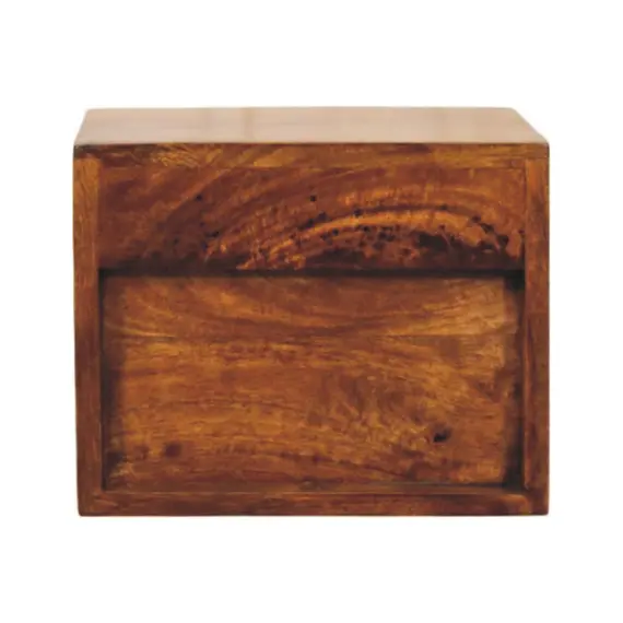 Buy Solis 1-Drawer Chestnut Wall Mounted Nightstand, 9 image