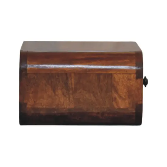 Buy Avora Mini Wall-Mounted Chestnut 1 Drawer Nightstand, 7 image