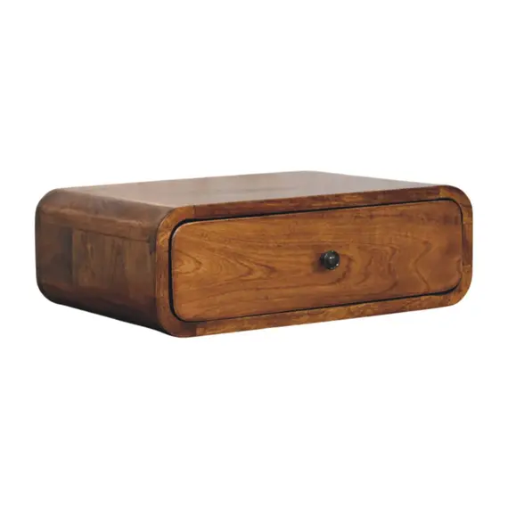 Buy Avora Wall-Mounted Chestnut 1 Drawer Nightstand