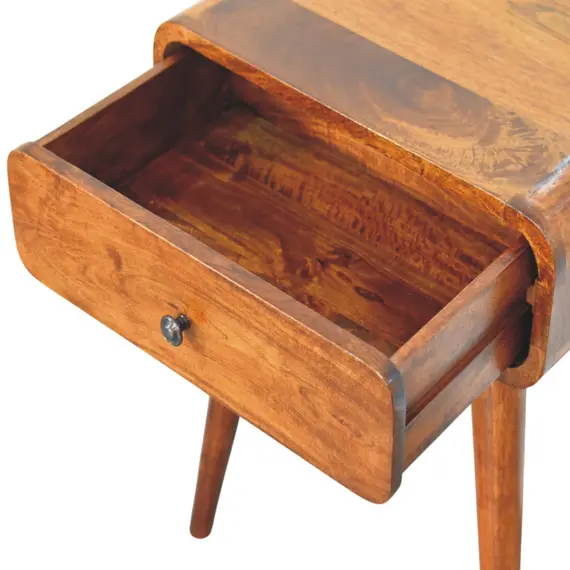 Buy Avora Chestnut Nightstand with 1 drawer, 5 image