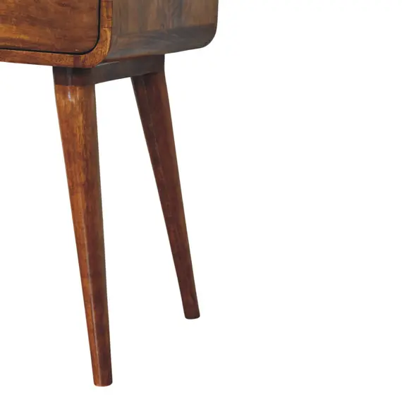 Buy Avora Chestnut Nightstand with 1 drawer, 6 image