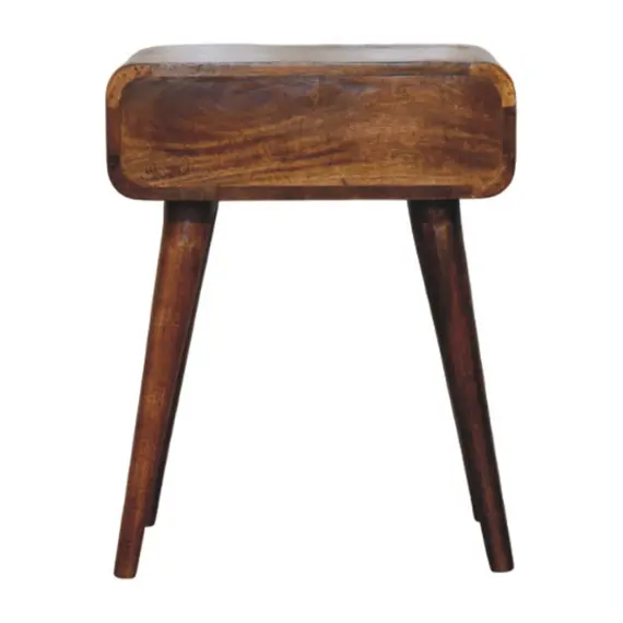 Buy Avora Chestnut Nightstand with 1 drawer, 8 image