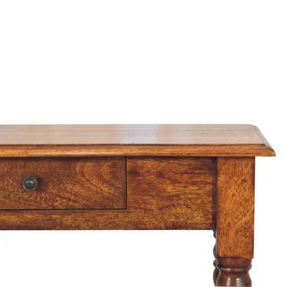 Buy Turned Legs 1 Drawer Chestnut Console, 4 image