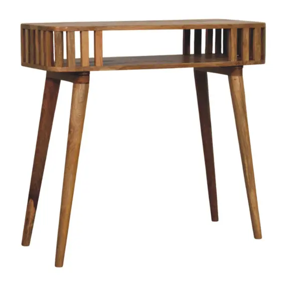 Buy Slatted Oak-ish Console, 2 image