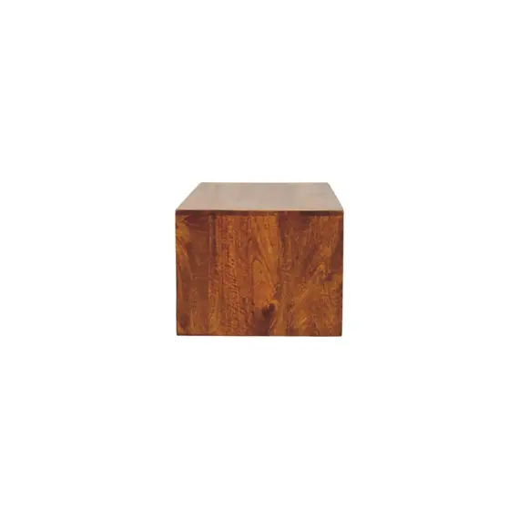 Buy Lunar 2 Drawer Chestnut Wall Mounted Media Unit, 7 image