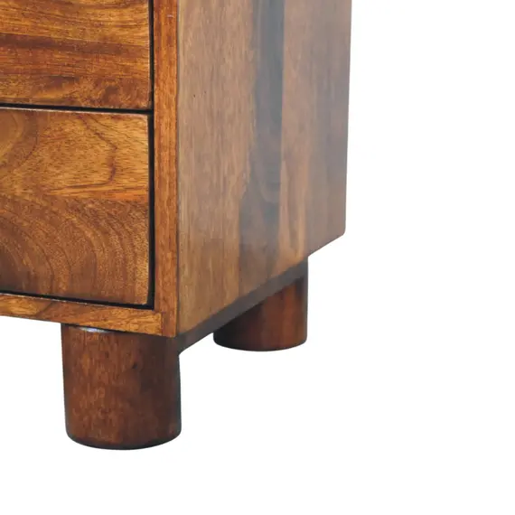 Buy Tula 2 Drawer Chestnut Nightstand, 5 image