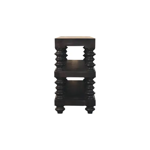 Buy Spindle Shelf Console in Carbon Ash, 6 image