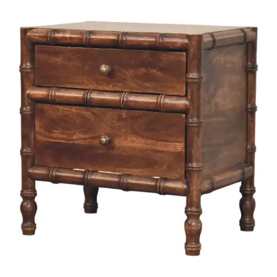 Buy Bamboo Frame Nightstand in Roasted Almond