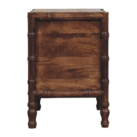Buy Bamboo Frame Nightstand in Roasted Almond, 7 image