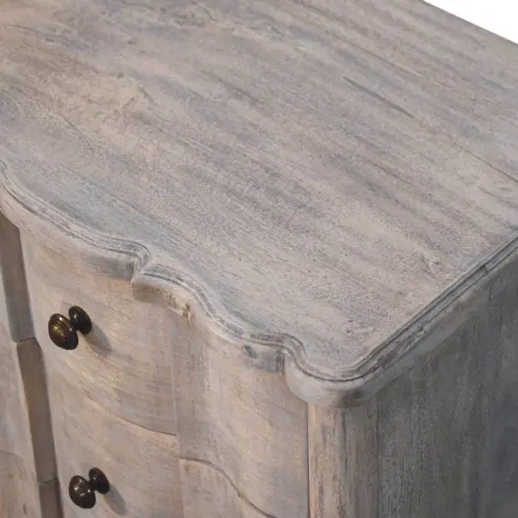 Buy Lume Washed Bedside Table, 4 image