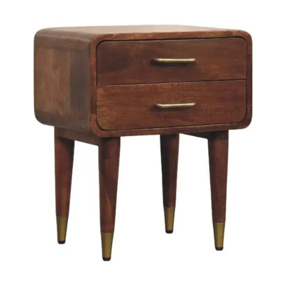 Buy Valenza Two-Drawer Bedside Table, 2 image