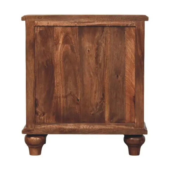 Buy Lume Roasted Panelled Bedside, 8 image