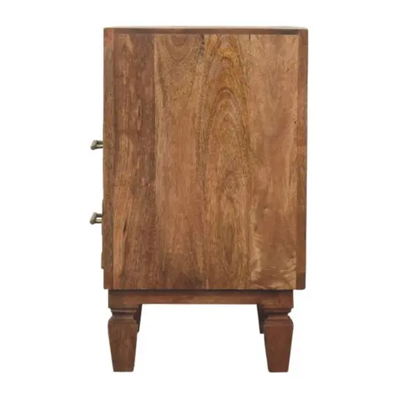 Buy Cadiz Carved Open-Shelf Bedside, 7 image