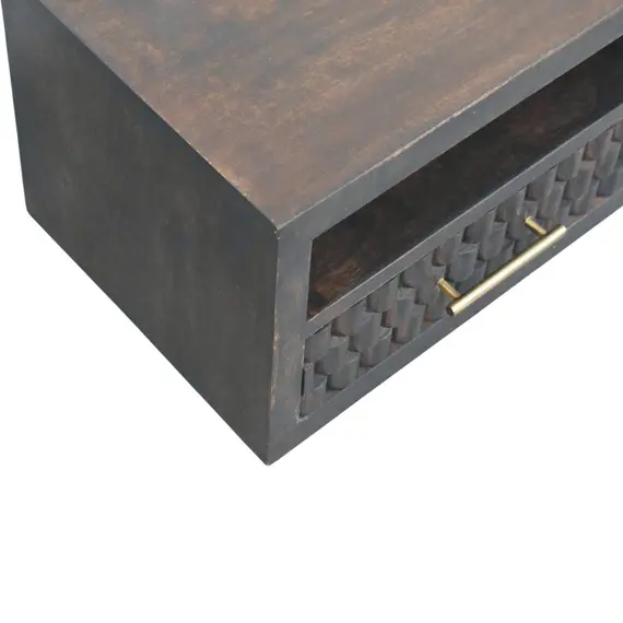 Buy Cadiz Carved Open-Slot Bedside, 2 image