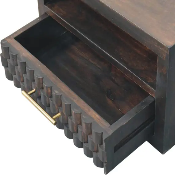 Buy Cadiz Carved Open-Slot Bedside, 3 image