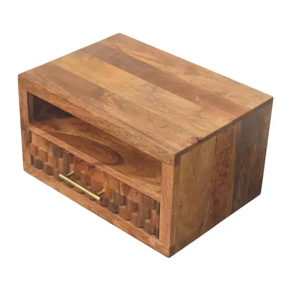 Buy Cadiz Carved Slot-Drawer Bedside, 4 image