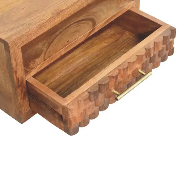 Buy Cadiz Carved Slot-Drawer Bedside, 6 image