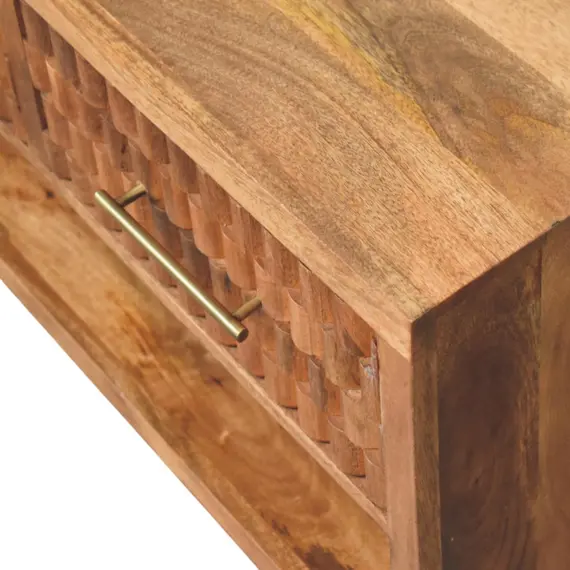Buy Cadiz Carved Entryway Shoe Cabinet, 4 image