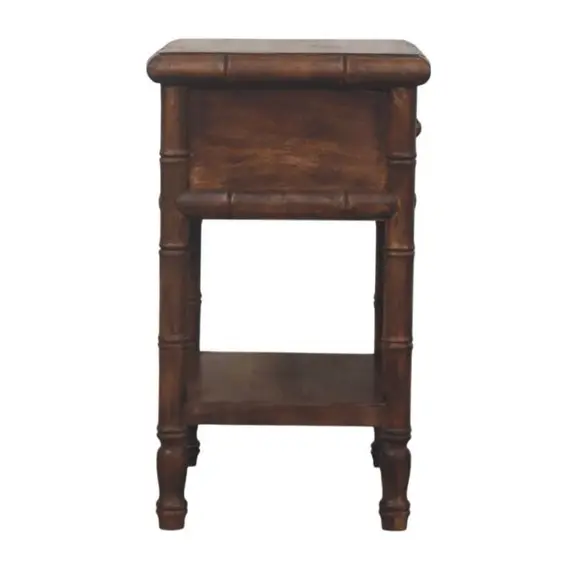 Buy Bamboo Carved Bedside Table, 7 image