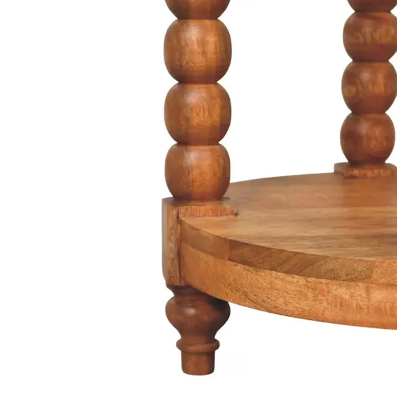 Buy Spindle Round Side Table, 6 image