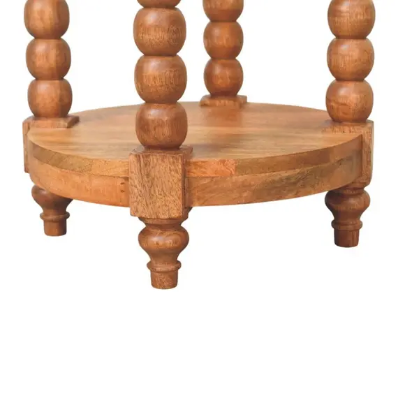 Buy Spindle Round Side Table, 7 image