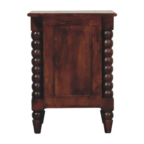 Buy Spindle Winewood Nightstand, 8 image