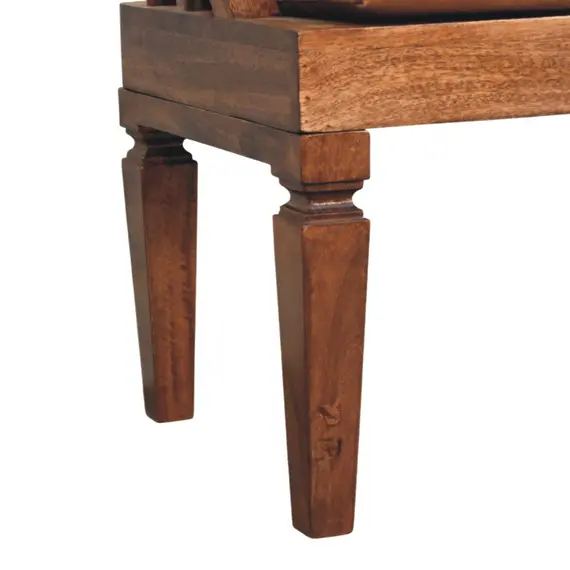 Buy Bordeaux Leather Bench, 6 image