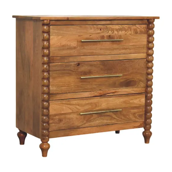 Buy Spindle 3-Drawer Chest, 3 image