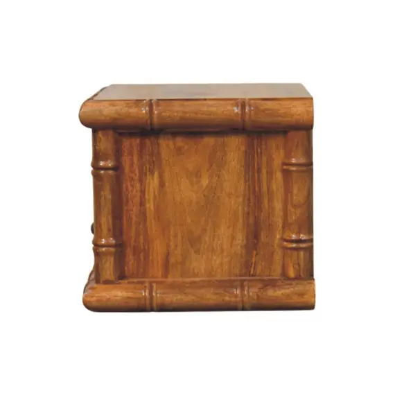 Buy Bamboo Open Bedside in Amber Oak Finish, 8 image