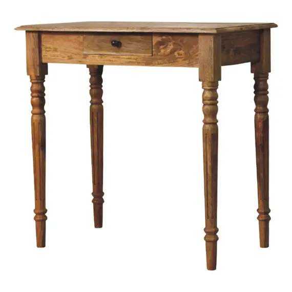 Buy Oakish Turned Leg Writing Desk, 2 image