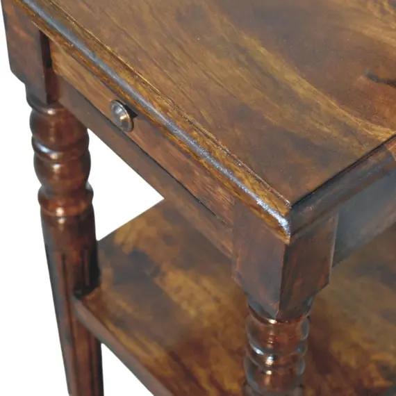 Buy Tall Turned Leg Side Table, 5 image