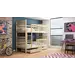Buy Monika Wooden Bunk Bed with Storage, Colour: Pine, Mattresses: Foam Mattresses