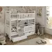 Buy Monika Wooden Bunk Bed with Storage, Colour: White Matt, Mattresses: Foam/Bonnell Mattresses