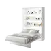 Buy BC-01 Vertical Wall Bed Concept 140cm, Colour: White Gloss, 4 image