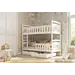 Buy Harry Wooden Bunk Bed with Storage, Colour: White Matt, Mattresses: Foam Mattresses